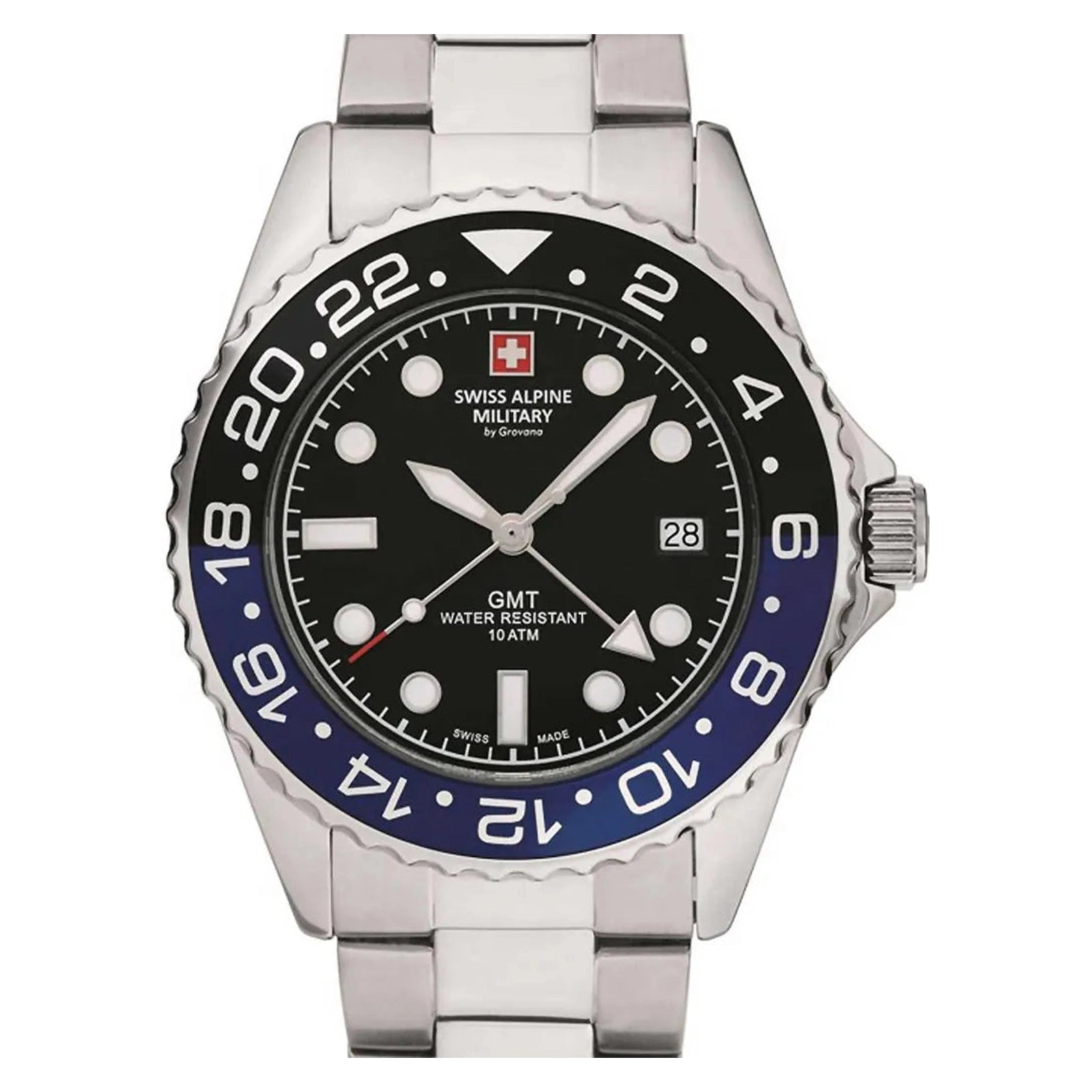 Swiss Alpine Military GMT 7052.1132SAM Mens Watch - Swiss Alpine Military GMT 7052.1132SAM Mens Watch - View 8