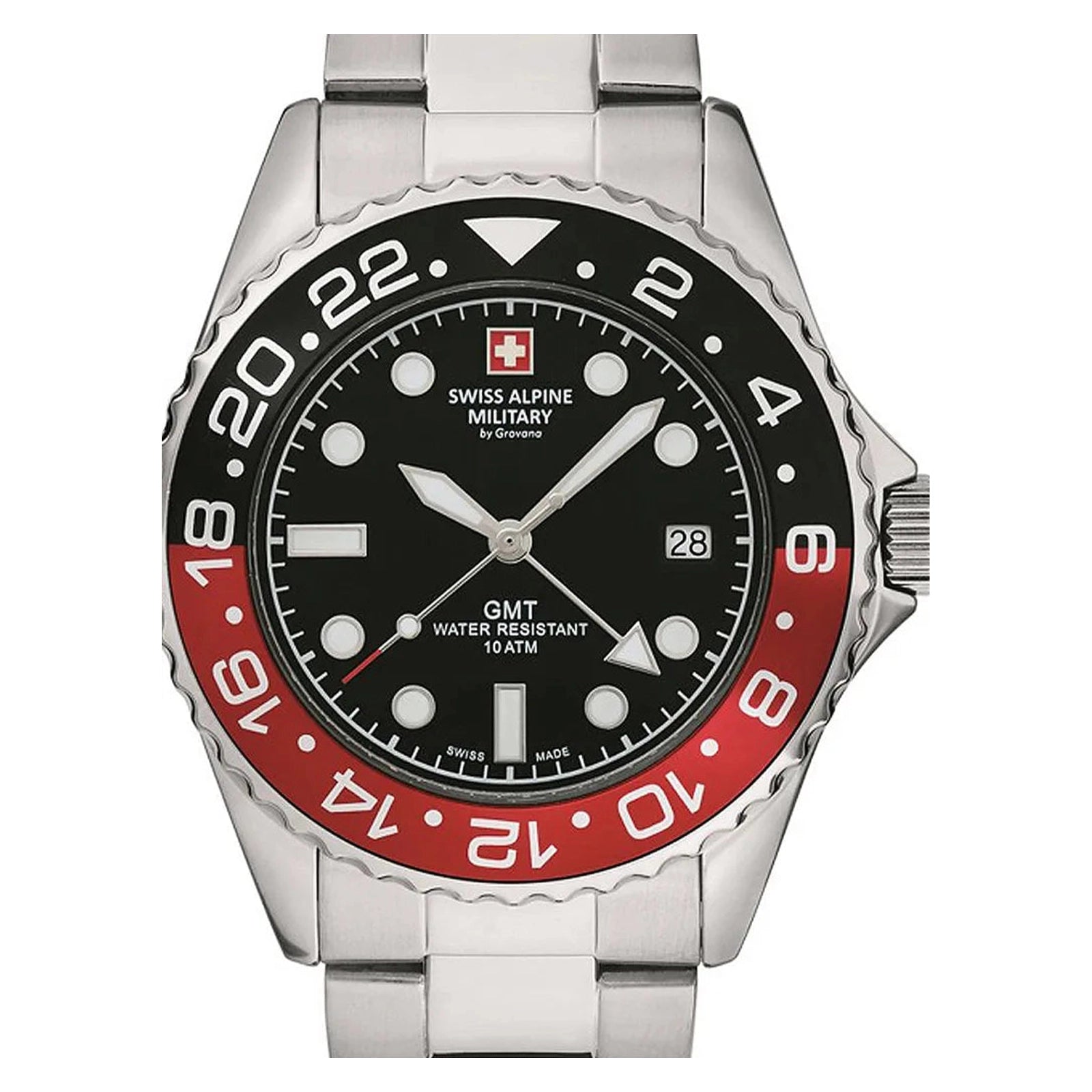 Swiss Alpine Military GMT 7052.1136SAM Mens Watch - Swiss Alpine Military GMT 7052.1136SAM Mens Watch - View 4
