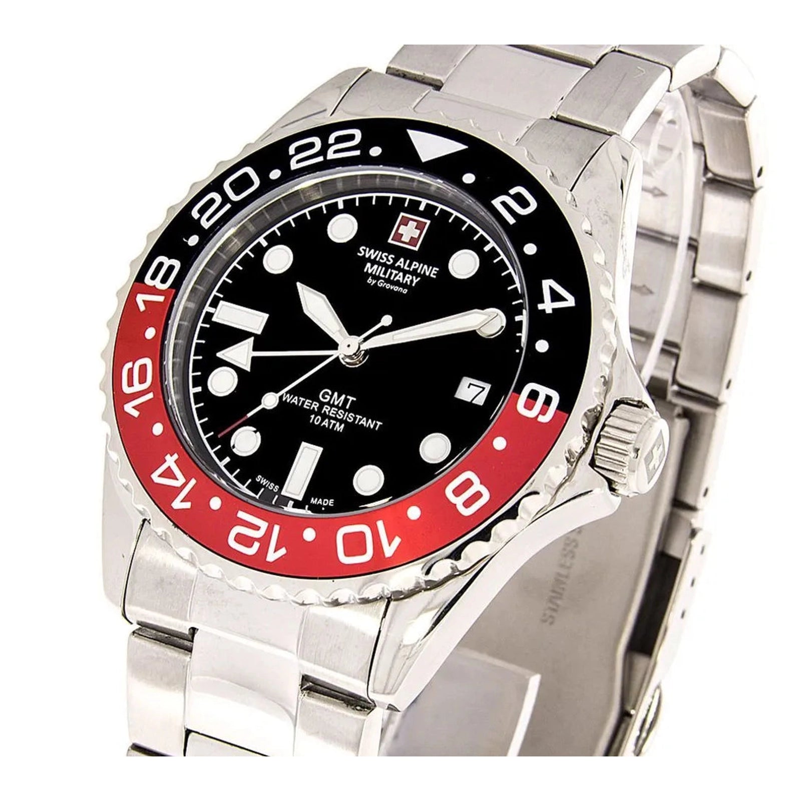 Swiss Alpine Military GMT 7052.1136SAM Mens Watch - Swiss Alpine Military GMT 7052.1136SAM Mens Watch - View 6